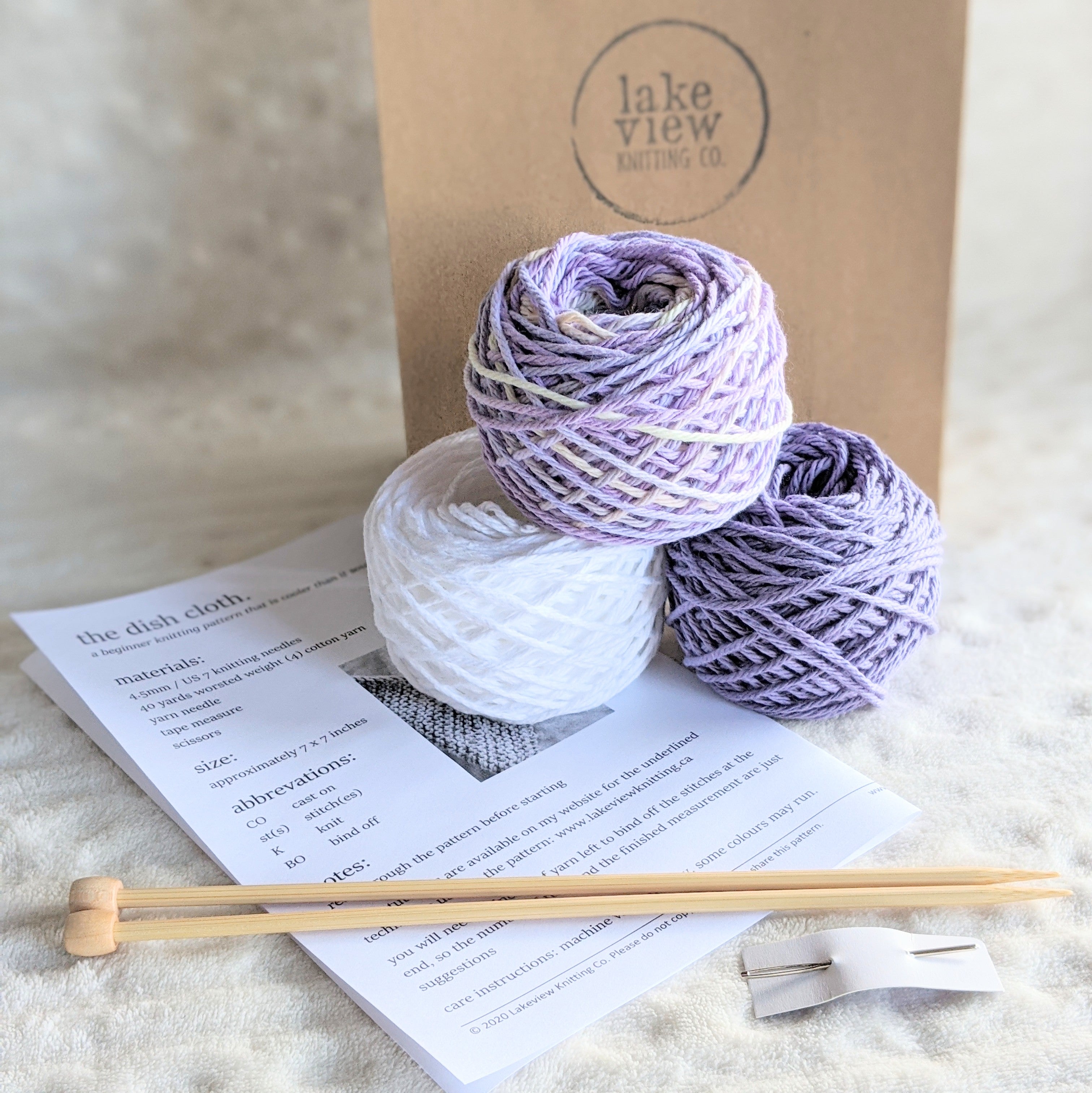 Dishcloth Knitting Kit