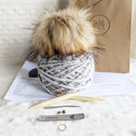 Load image into Gallery viewer, Toque Knitting Kit - Wool Blend
