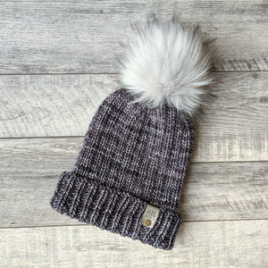 Slouchy Ribbed Merino Toque (RTS)